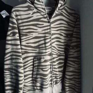 BAPE ZEBRA CAMO SHARK FULL ZIP HOODIE